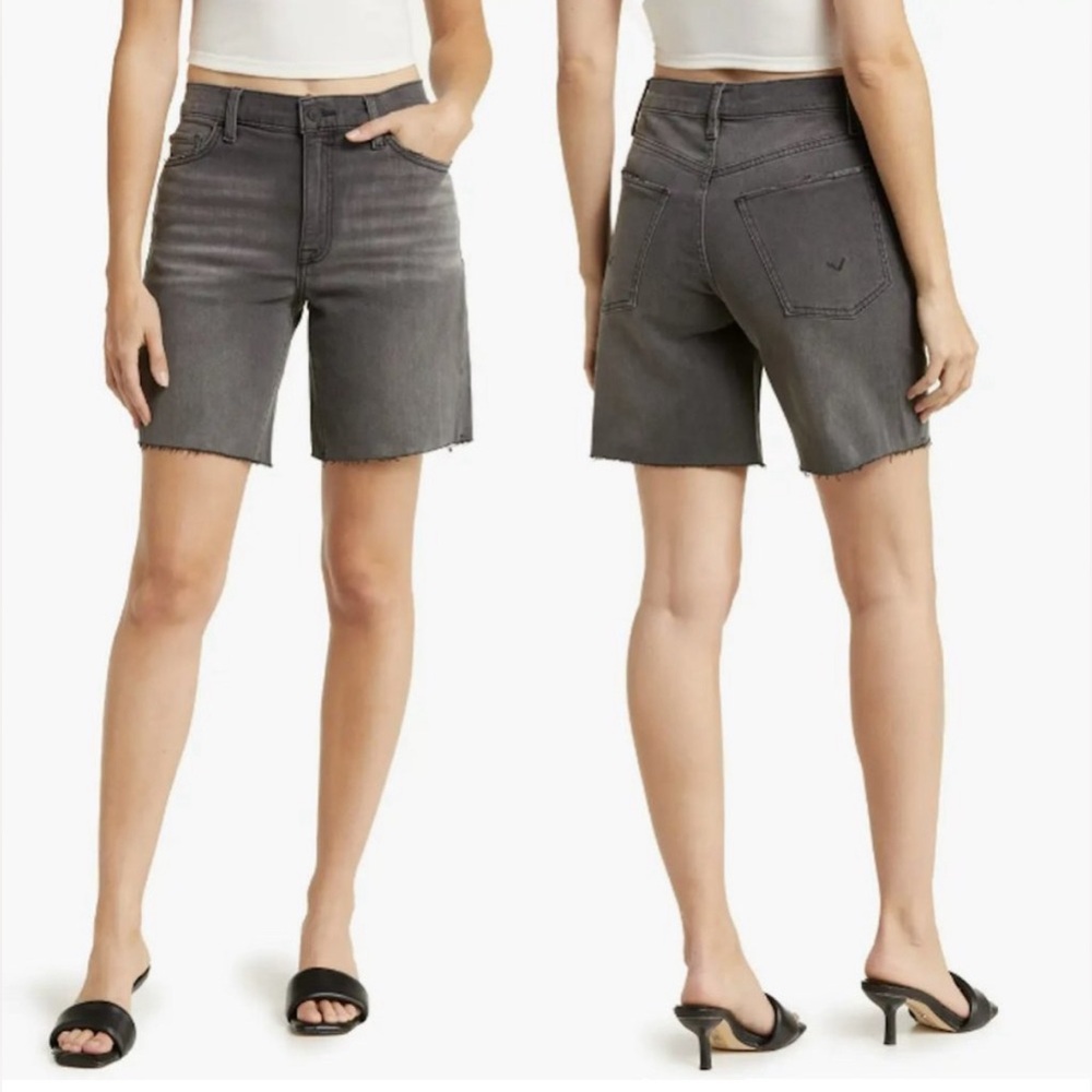 $155 Hudson Jada High Waist Denim Shorts Size 26